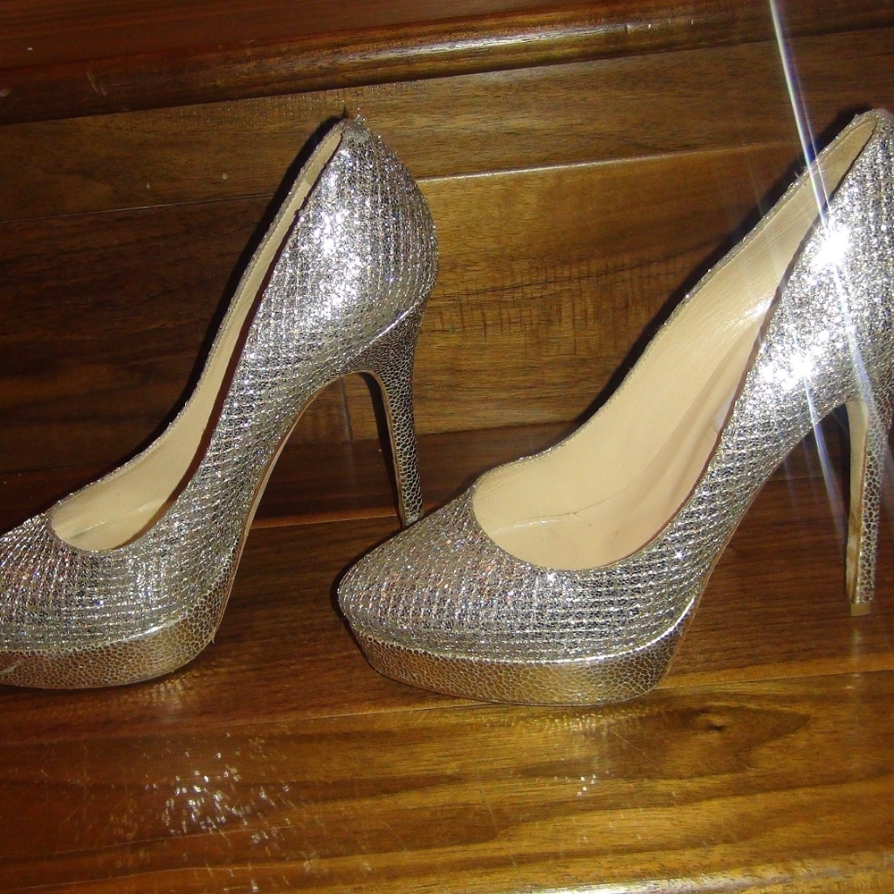 $795 Jimmy Choo 'Alex' Platform Pump Size 38 7.5 8 - Picture 8 of 8